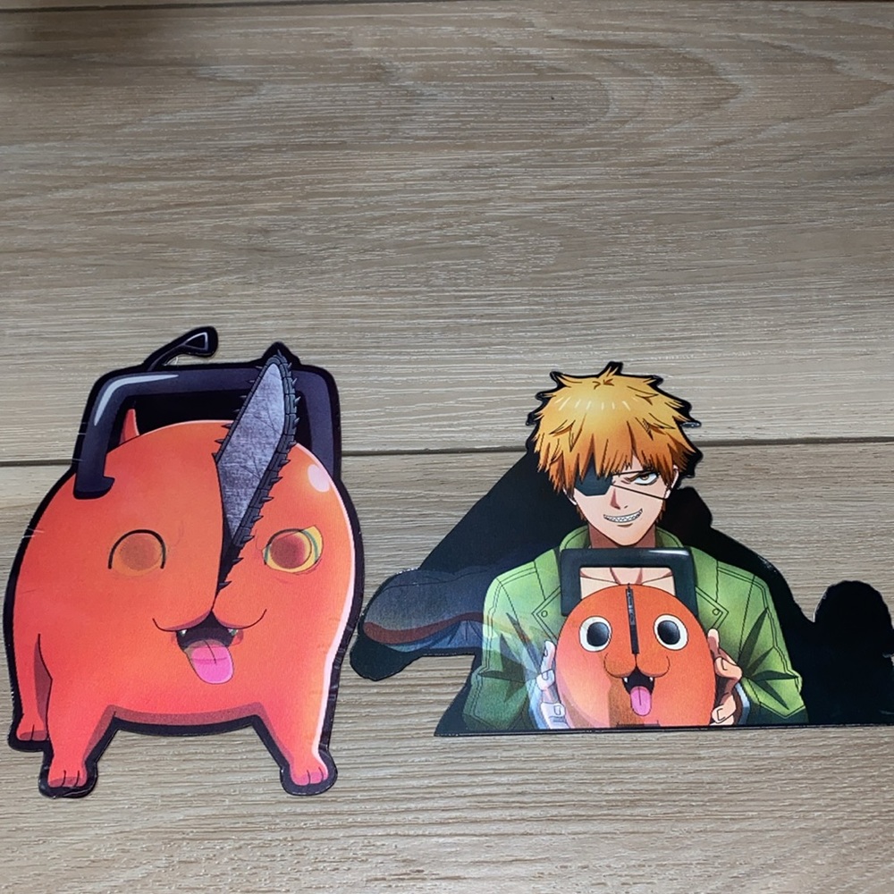 Chainsaw man 3D Anime sticker